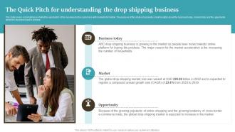 The Quick Pitch For Understanding The Drop Shipping Drop Shipping Start Up BP SS
