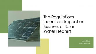 The Regulations Incentives Impact On Business Of Solar Water Heaters PPT Sample ACP