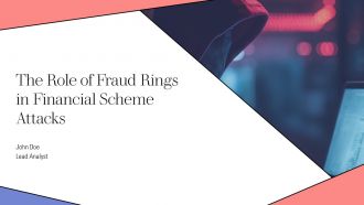 The Role Of Fraud Rings In Financial Scheme Attacks PPT Guidelines AT