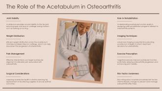 The Role Of The Acetabulum In Osteoarthritis PPT Template ST AI SS