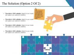 The solution example of ppt presentation