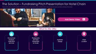 The solution fundraising pitch presentation for hotel chain