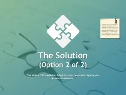 The solution puzzle ppt powerpoint presentation show format ideas