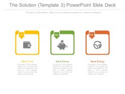 The solution template3 powerpoint slide deck