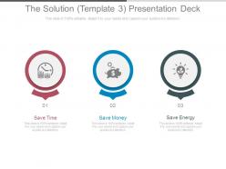 The Solution Template3 Presentation Deck