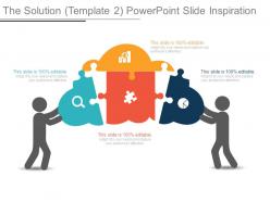 The solution template 2 powerpoint slide inspiration