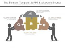 The solution template 2 ppt background images