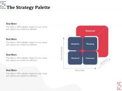 The strategy palette ppt powerpoint presentation slides introduction