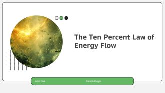 The Ten Percent Law Of Energy Flow PPT Sample AT