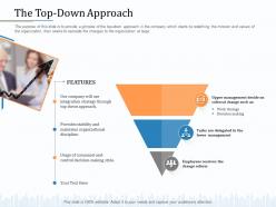 The top down approach management m2059 ppt powerpoint presentation infographic template design