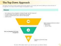 The top down approach organizational discipline ppt powerpoint presentation designs