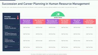 The ultimate human resources succession and career planning in human
