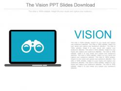 The vision ppt slides download