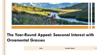 The Year Round Appeal Seasonal Interest With Ornamental Grasses PPT Example ACP
