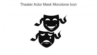 Theater Actor Mask Monotone Icon In Powerpoint Pptx Png And Editable Eps Format
