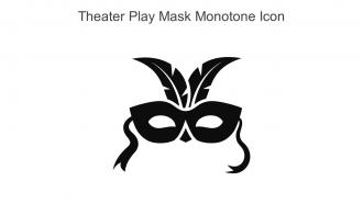 Theater Play Mask Monotone Icon In Powerpoint Pptx Png And Editable Eps Format