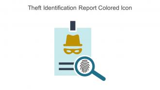 Theft Identification Report Colored Icon In Powerpoint Pptx Png And Editable Eps Format