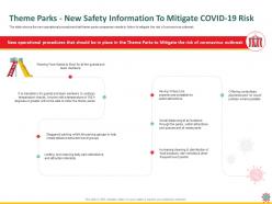 Theme parks new safety information to mitigate covid 19 risk virtual ppt powerpoint presentation tips