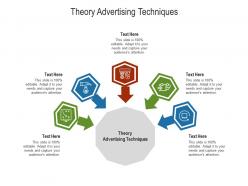 Theory advertising techniques ppt powerpoint presentation infographics icons cpb