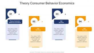 Theory Consumer Behavior Economics In Powerpoint And Google Slides Cpb