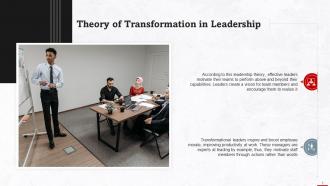Theory Of Transformation In Leadership Training Ppt