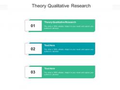 Theory qualitative research ppt powerpoint presentation infographic template aids cpb