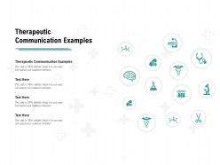 Therapeutic communication examples ppt powerpoint presentation layouts format ideas