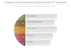 Therapeutic Finance Development Diagram Example Ppt Presentation