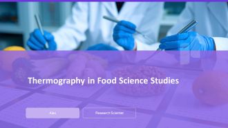 Thermography In Food Science Studies PPT Information AT