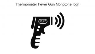 Thermometer Fever Gun Monotone Icon In Powerpoint Pptx Png And Editable Eps Format