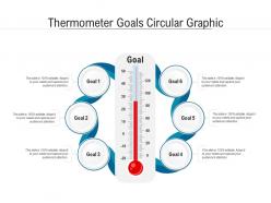 Thermometer goals circular graphic