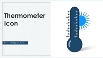 Thermometer icon powerpoint ppt template bundles