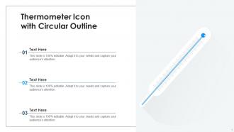 Thermometer icon powerpoint ppt template bundles