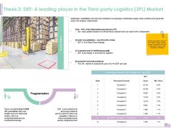 Thesis 2 def a leading player in the third party logistics 3pl market ppt microsoft