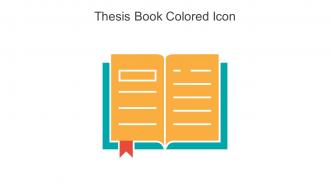 Thesis Book Colored Icon In Powerpoint Pptx Png And Editable Eps Format