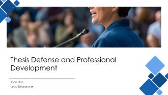 Thesis Defense And Professional Development PPT Example AT