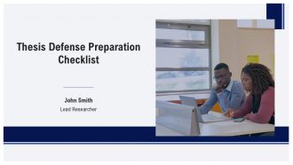 Thesis Defense Preparation Checklist PPT Example AT