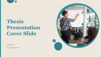 Thesis Presentation Cover Slide PPT Graphics ACP