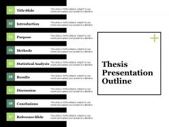 Thesis presentation outline ppt visual aids model