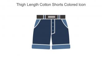 Thigh Length Cotton Shorts Colored Icon In Powerpoint Pptx Png And Editable Eps Format