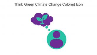 Think Green Climate Change Colored Icon In Powerpoint Pptx Png And Editable Eps Format