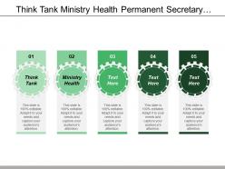 Think Tank Ministry Health Permanent Secretary International Donors