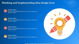 Thinking And Implementing Idea Design Icon