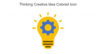 Thinking Creative Idea Colored Icon In Powerpoint Pptx Png And Editable Eps Format