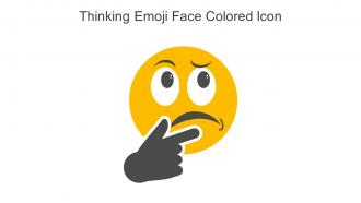 Thinking Emoji Face Colored Icon In Powerpoint Pptx Png And Editable Eps Format