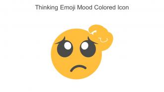 Thinking Emoji Mood Colored Icon In Powerpoint Pptx Png And Editable Eps Format