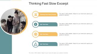 Thinking Fast Slow Excerpt In Powerpoint And Google Slides Cpb