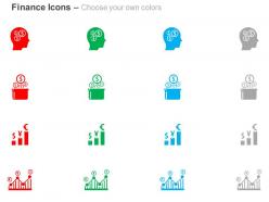 Thinking of money save money financial growth and analysis ppt icons graphics