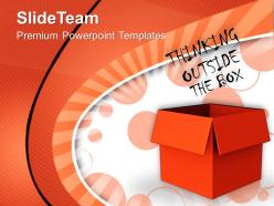 Thinking outside the box business powerpoint templates ppt themes and graphics 0113