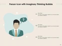 Thinking Person Icon Business Gear Innovative Employee Career Marketing Revenue